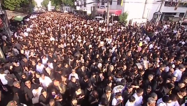 พิธีแห่เชิญพระโกศพระศพ สมเด็จพระสังฆราช ไปวัดเทพศิรินทร์ฯ