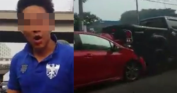 ดีเจหนุ่มเดือด  เร่งกระบะถอยหลังชนเก๋ง อ้างหน้าตายบอกถูกชนก่อน 