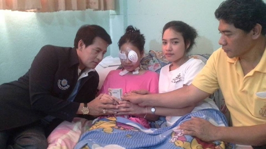 สาว ม.6 โดนยิงผิดตัว อนาคตดับวูบ ตาบอดสนิทสองข้าง