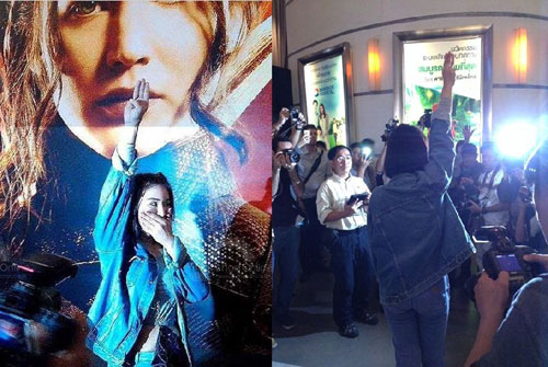 เปิดใจ นัชชชา กองอุดมเดช ชู 3 นิ้วหน้าโรงหนัง หลังถูกทหารปล่อยตัว