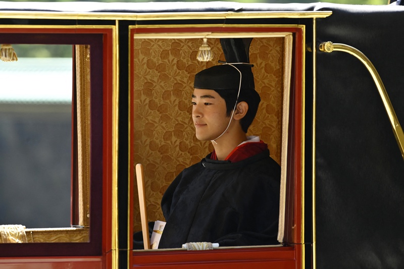 เจ้าชายฮิซาฮิโตะ เข้าพิธีบรรลุนิติภาวะ