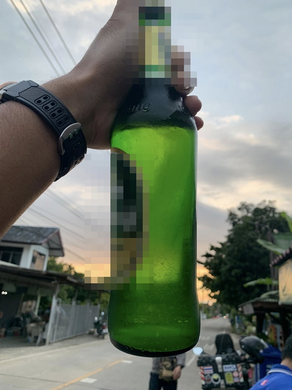 กระดกเบียร์ขวด พบว่าเบียร์เป็นวุ้นทั้งที่ไม่เย็น