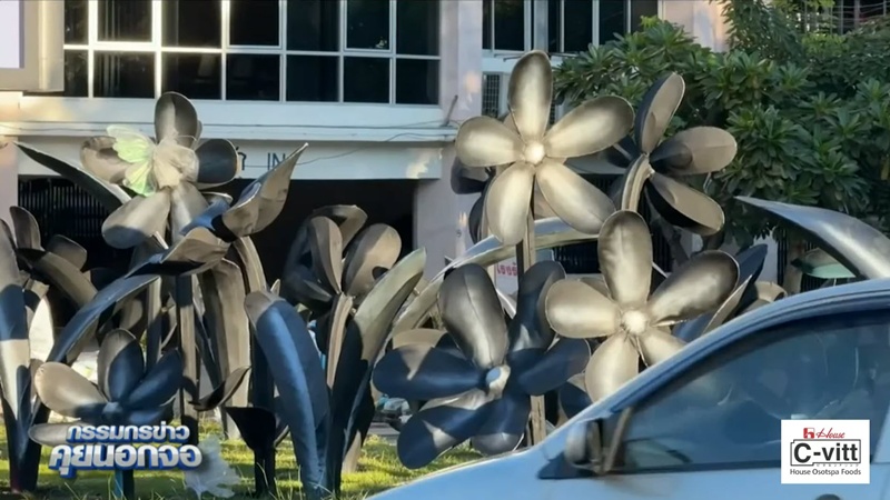 ดราม่า เทศบาลเชียงใหม่ พ่นสีดำทับดอกไม้รอบเมือง