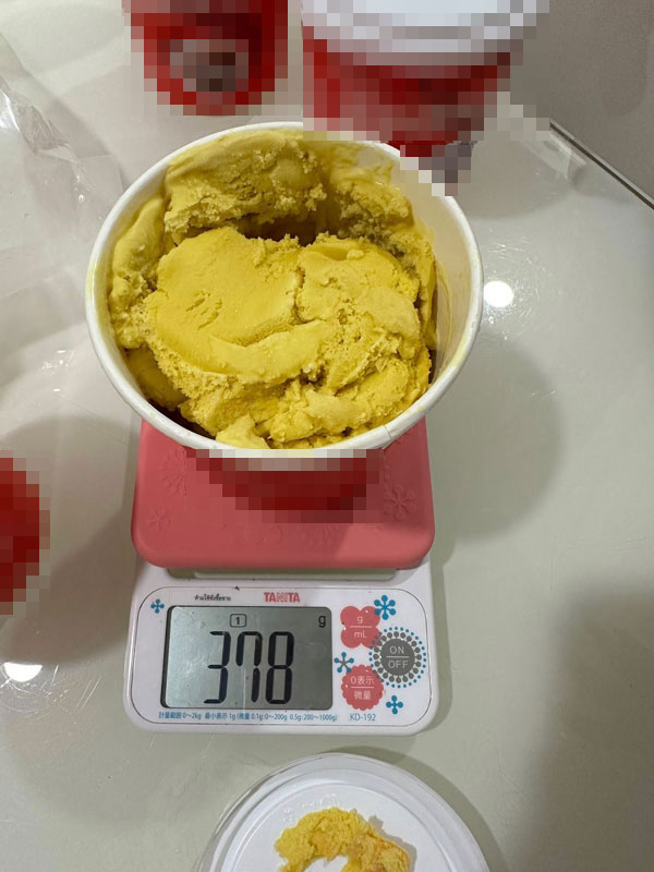 สั่งไอศกรีมดัง แต่น้ำหนักไม่ครบ