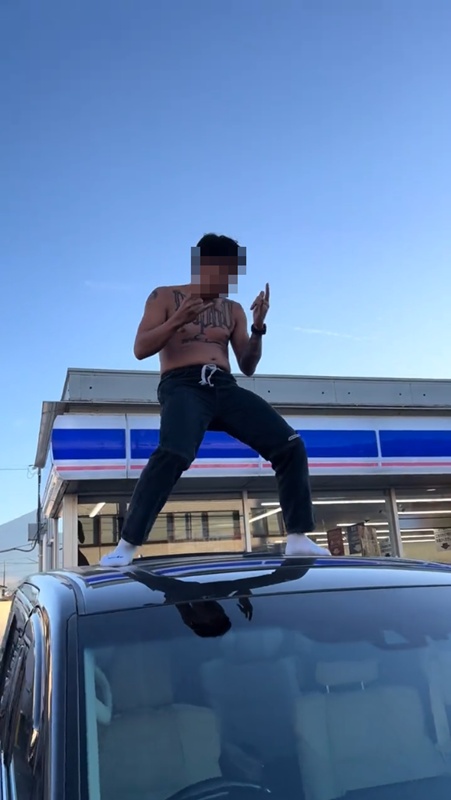 อินฟลูดัง เที่ยวญี่ปุ่น เต้นบนหลังคารถที่ฟูจิ คนสวดยับ