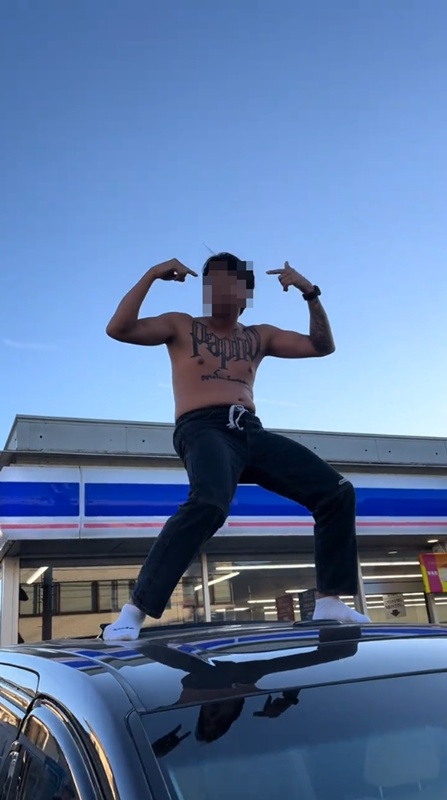 อินฟลูดัง เที่ยวญี่ปุ่น เต้นบนหลังคารถที่ฟูจิ คนสวดยับ