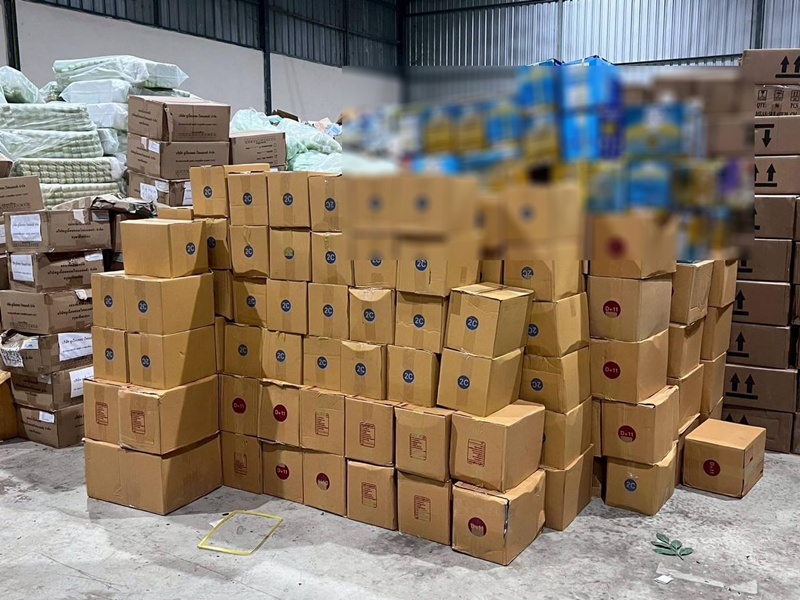 ทลายโรงงานเถื่อน