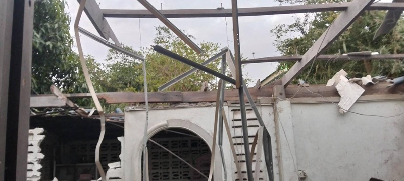 กระสุนปืนใหญ่กัมพูชาตกใส่บ้านประชาชนในสระแก้ว