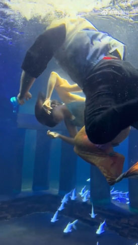 นางเงือกเป็นลม