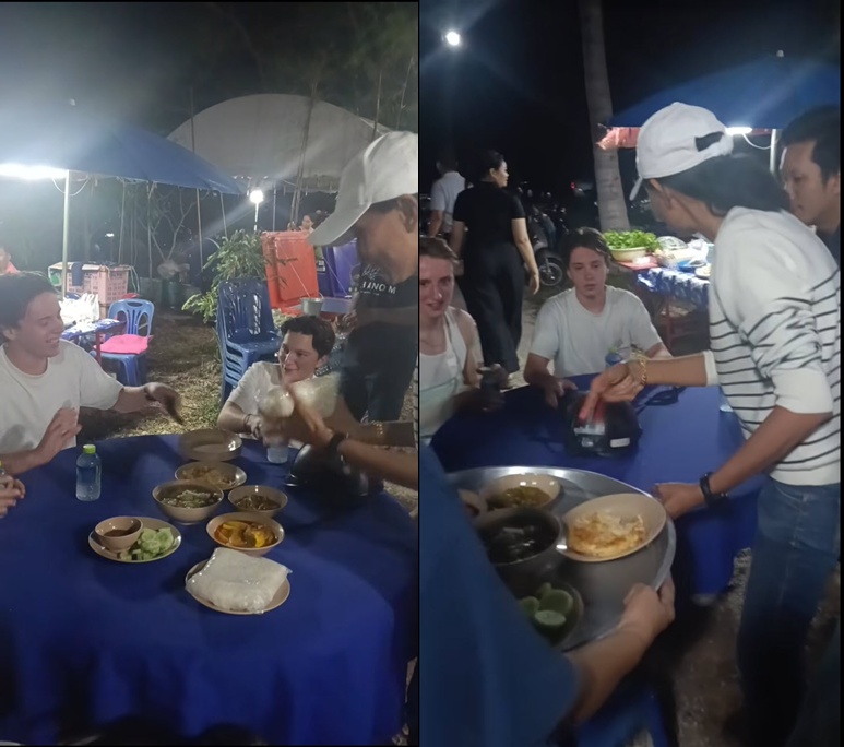 ชาวต่างชาติเดินเข้างานศพเพราะนึกว่าเป็นร้านอาหารบุฟเฟต์