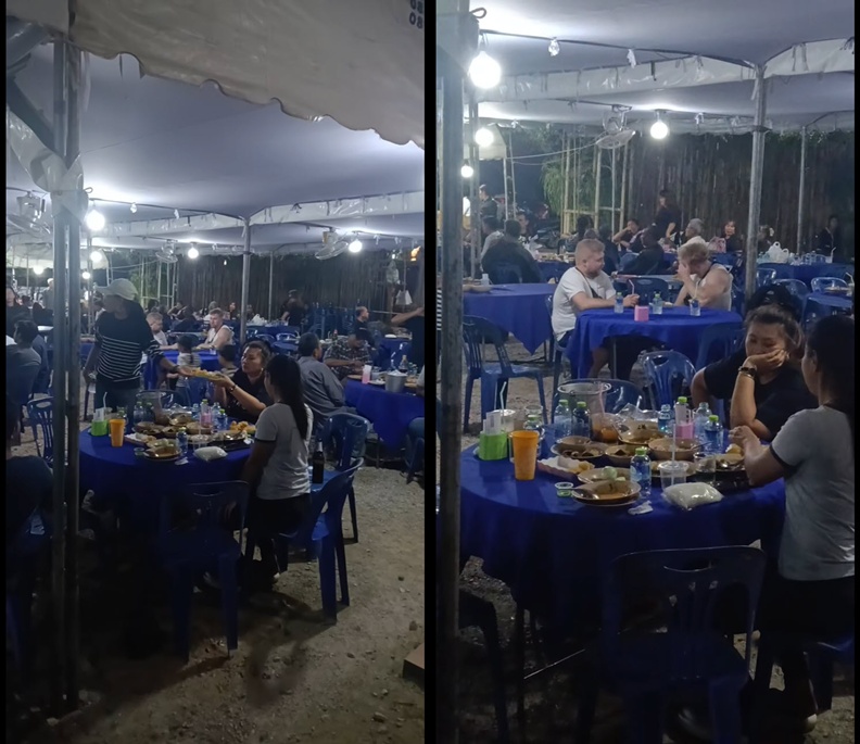 ชาวต่างชาติเดินเข้างานศพเพราะนึกว่าเป็นร้านอาหารบุฟเฟต์