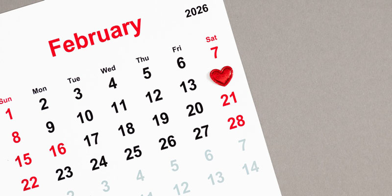 วันหยุดเดือนกุมภาพันธ์ 2569 