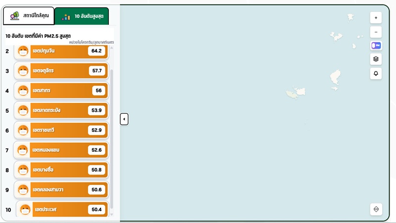 ฝุ่น PM2.5 กรุงเทพฯ