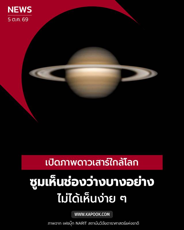ดาวเสาร์ใกล้โลก