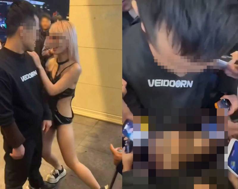 สาวใส่ชุดหวิวโชว์เสื่อม