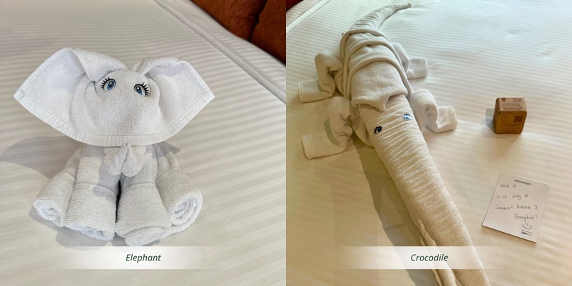 พับผ้ารูปสัตว์