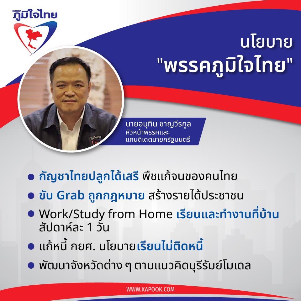 นโยบาย พรรคภูมิใจไทย
