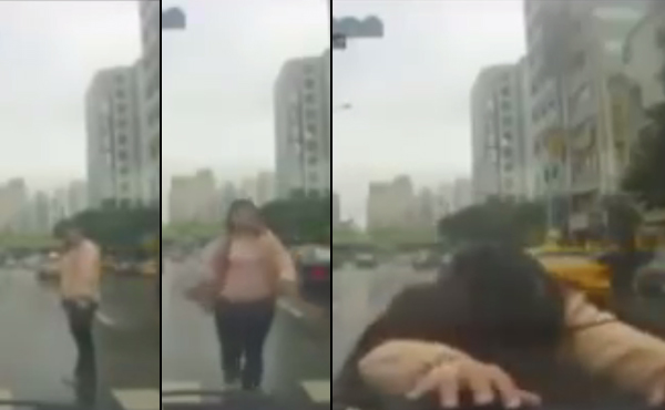 รวมคลิปมนุษย์หัวใสพุ่งเข้าใส่รถหวังเรียกเงิน