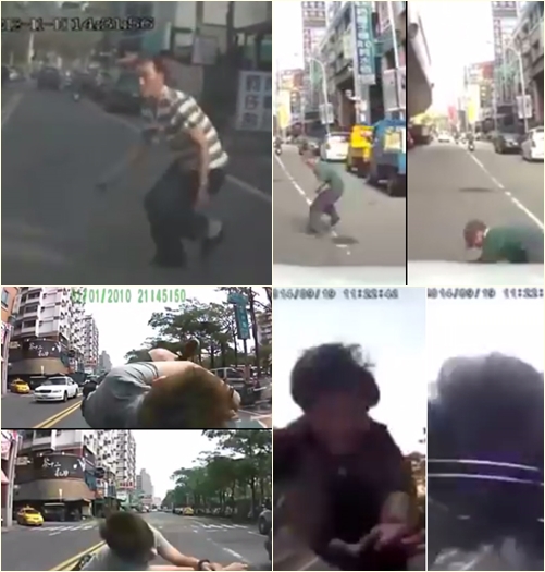 รวมคลิปมนุษย์หัวใสพุ่งเข้าใส่รถหวังเรียกเงิน