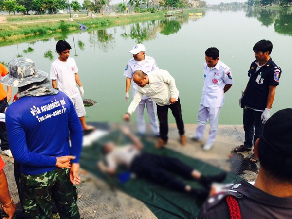 รปภ. พลัดตกน้ำ ร่างติดตาข่ายดักปลา-ดิ้นไม่หลุด จมน้ำเสียชีวิต