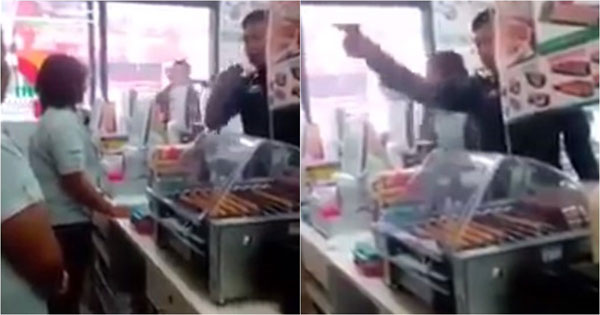 ตำรวจปะทะฝีปากสาวเซเว่น 