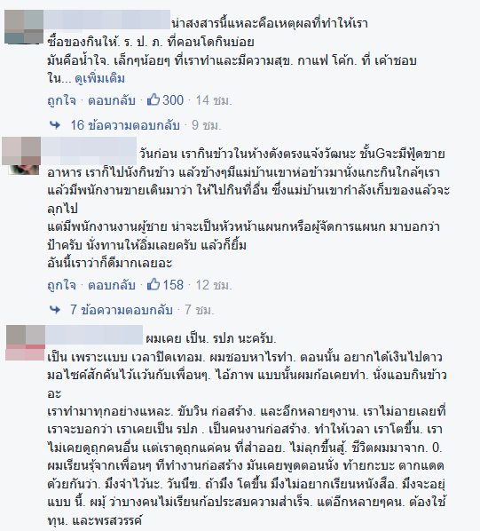 ภาพ รปภ. หลบมุมตึกนั่งกินข้าวกับพื้น