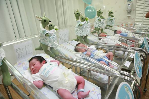 รพ. สวมชุดติดดอกมะลิให้เด็กแรกเกิด