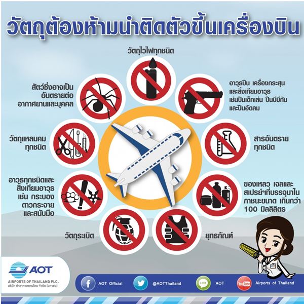 ทอท. แจงกฎนำของเหลวขึ้นเครื่อง