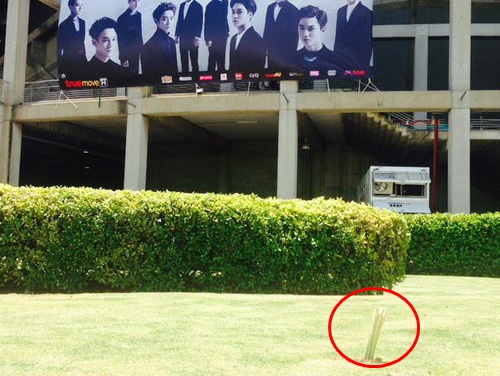 แฟนคลับเกาหลีปักตะไคร้ หยุดฝนหน้าคอนเสิร์ต EXO