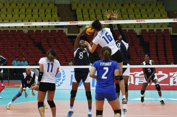 วอลเลย์บอลสาวไทย ชนะ ศรีลังกา 3-0 วอลเลย์บอลชิงแชมป์เอเชีย 2015