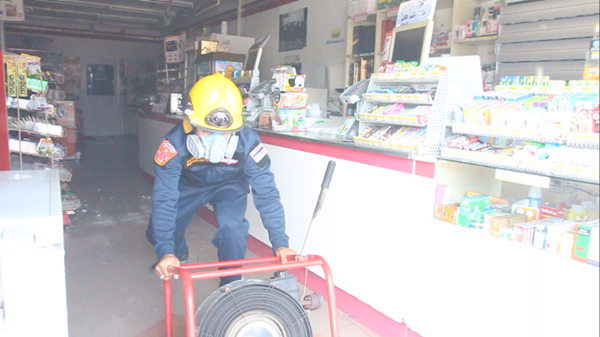 เซเว่นฯ เมืองศรีสะเกษ บึ้ม ! ระเบิดไม่หยุด พนักงาน-ลูกค้า หนีตายวุ่น