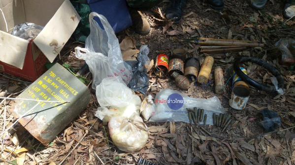 พบระเบิดจำนวนมาก ถูกทิ้งไว้ในป่าที่ศรีสะเกษ