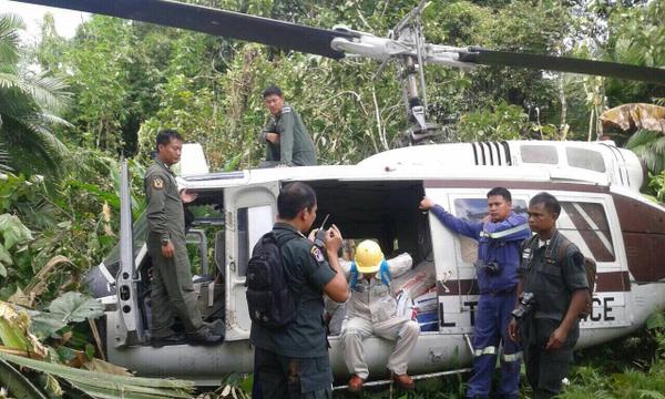 เฮลิคอปเตอร์ ตชด. ตก