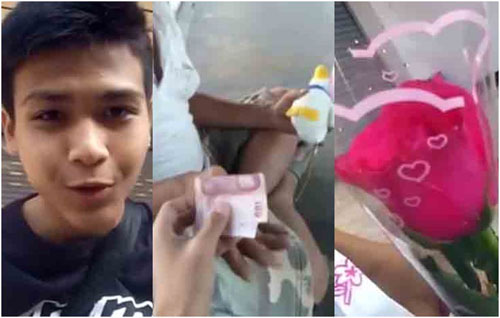 คลิปเด็กไทยใจหล่อมาก กับภารกิจพิเศษในวันวาเลนไทน์