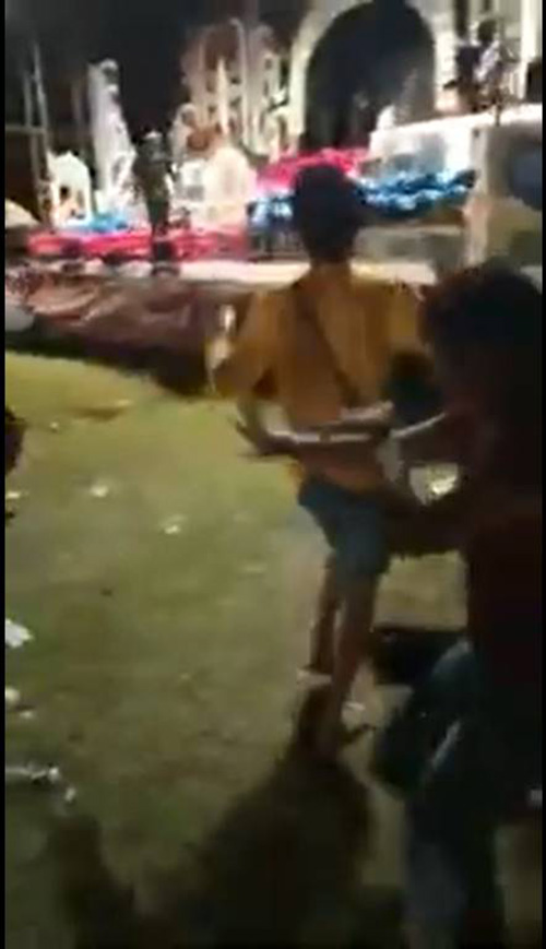 เวทีหมอลำพังถล่ม