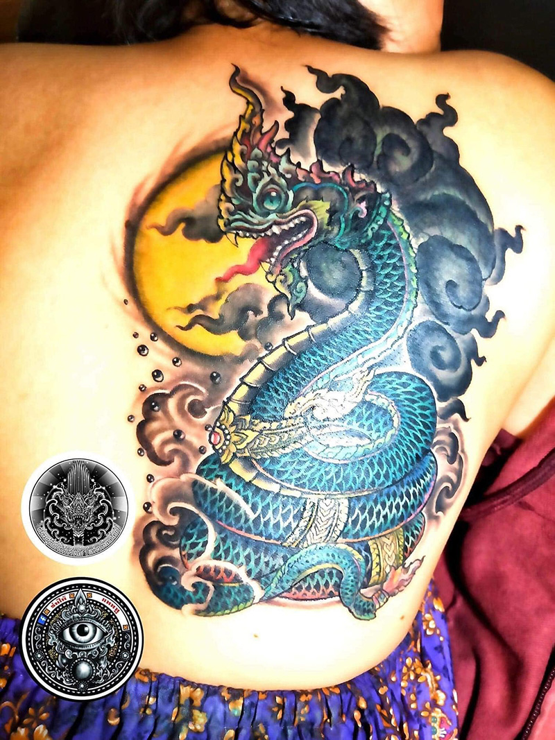 รอยสักพญานาค