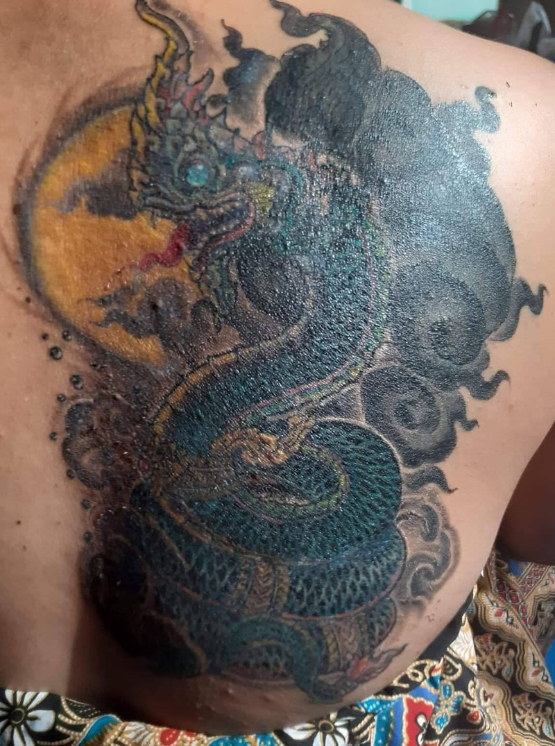 รอยสักพญานาค