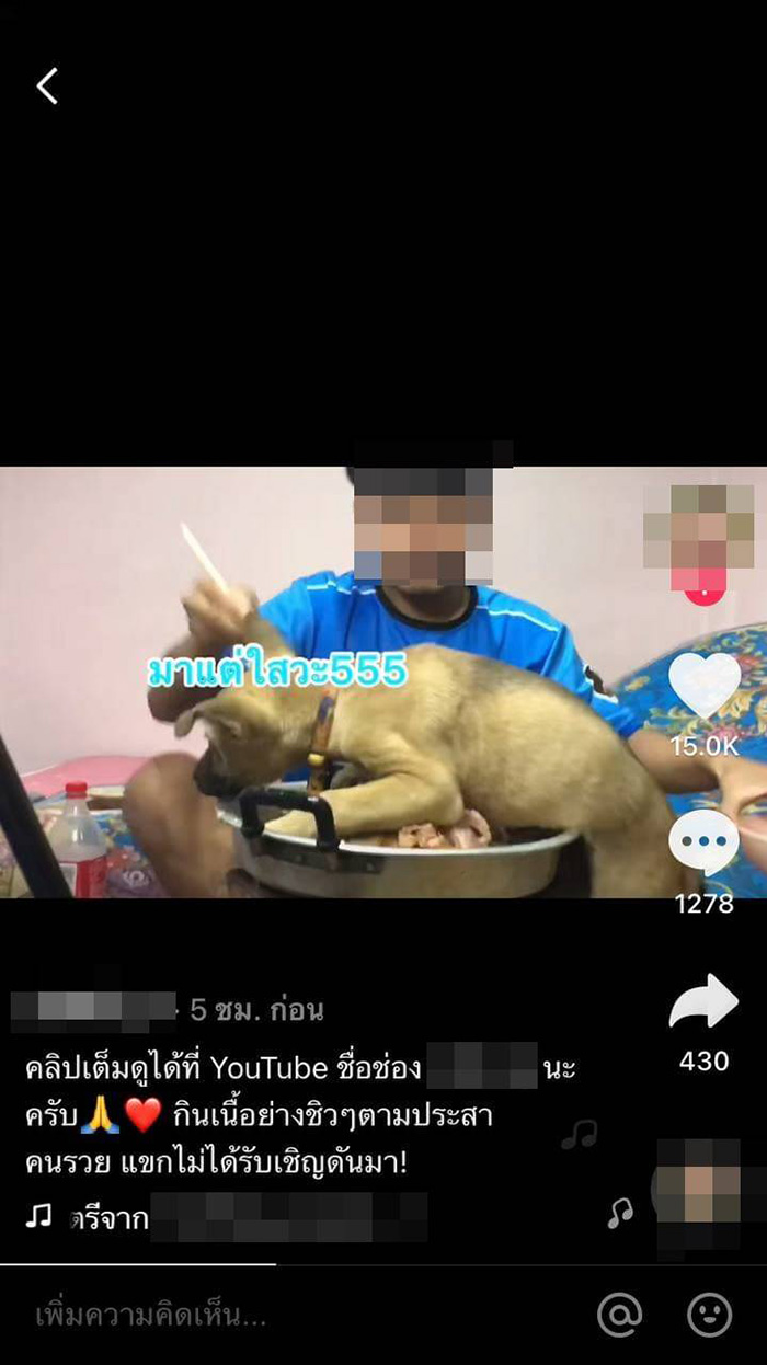 หนุ่มอัดคลิปกินหมูกระทะ