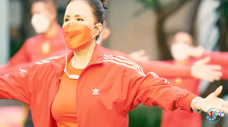 ทูลกระหม่อมฯ ทรงนำเต้นแอโรบิก