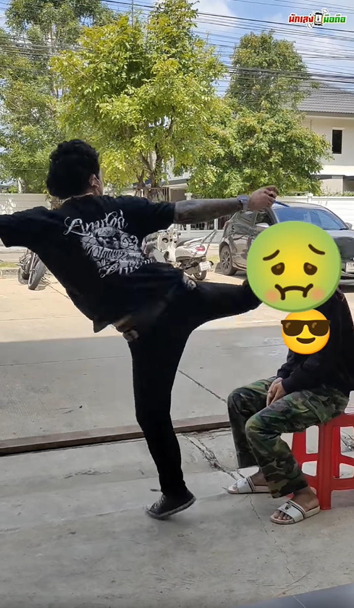 หนุ่มแกะรอยโจร จับเตะก้านคอล้มพับ