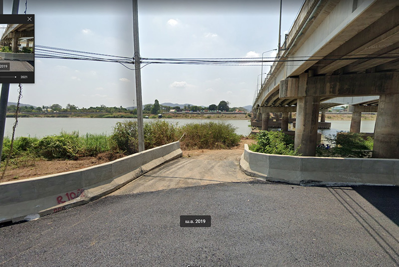 เปิดภาพจุดเกิดเหตุหนุ่มขับตาม GPS ลงแม่น้ำ 8 ปี