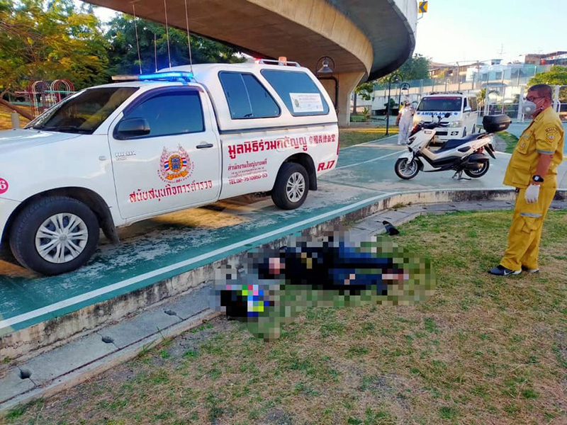 หนุ่มซิ่งบิ๊กไบค์ออกทริป แหกโค้งสะพานภูมิพล 