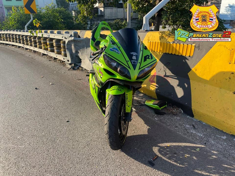 หนุ่มซิ่งบิ๊กไบค์ออกทริป แหกโค้งสะพานภูมิพล 