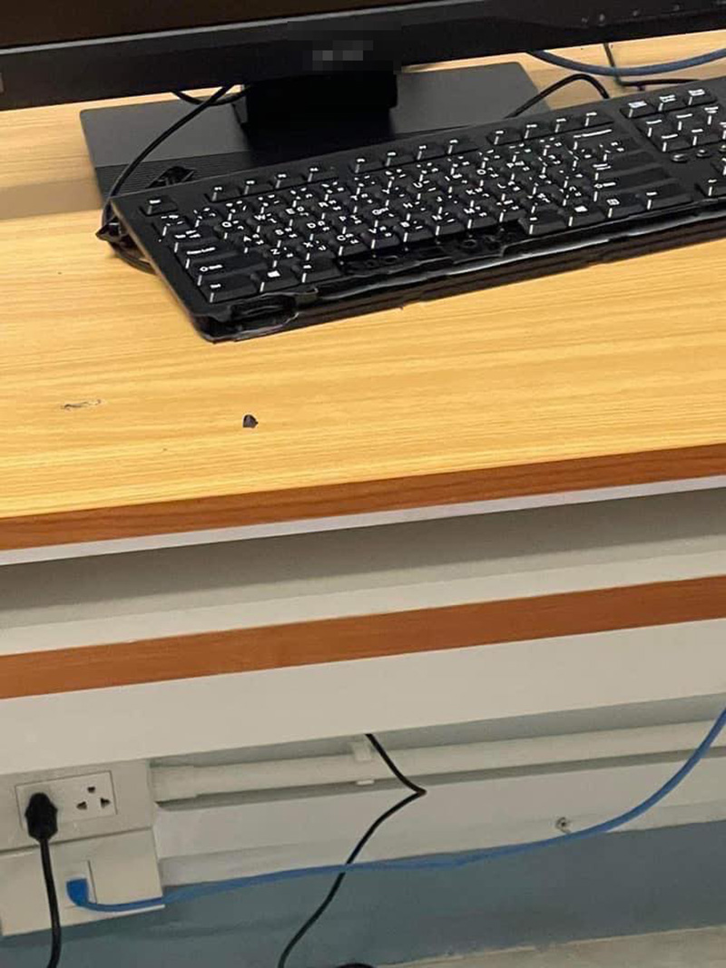 คีย์บอร์ดคอมพิวเตอร์ระเบิด 