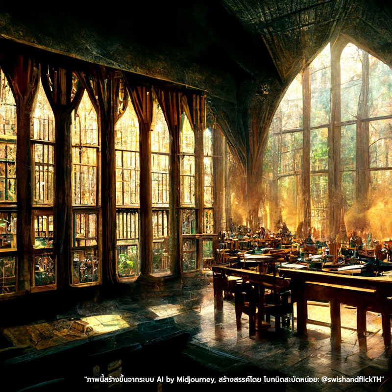 เมื่อให้ AI วาดโรงเรียนฮอกวอร์ตเวอร์ชั่นไทย