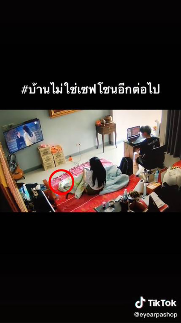 สาวกรี๊ดลั่น เปิดผ้าห่มเจอลูกงูเห่า