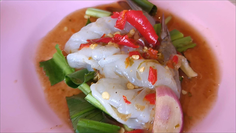 กุ้งแช่น้ำปลา 