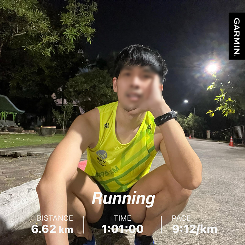 นักวิ่งหนุ่มโพสต์บทเรียน หมดสติตอนซ้อมวิ่ง 