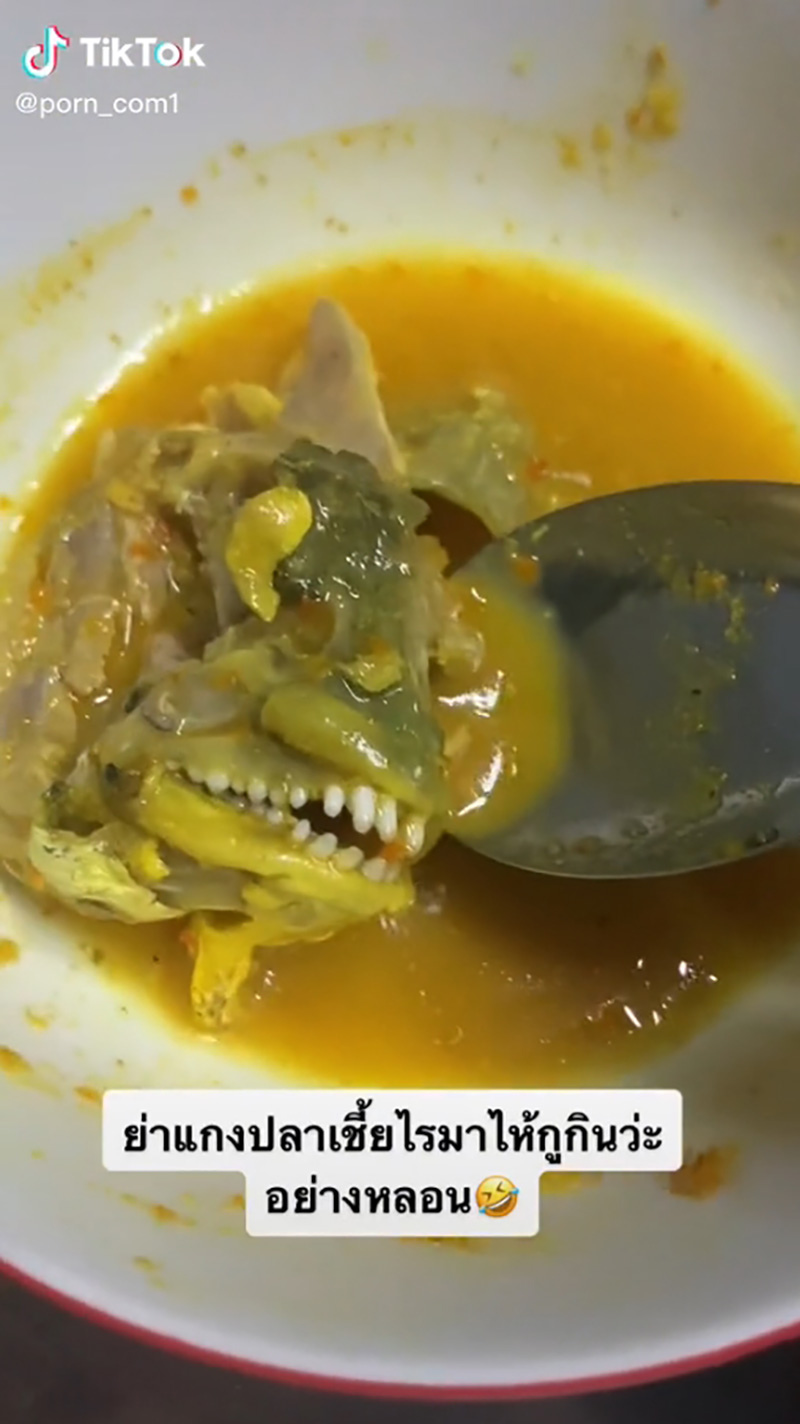 ไวรัลหลอน 2 ล้านวิว หนุ่มอวดแกงไตปลาฝีมือย่า 