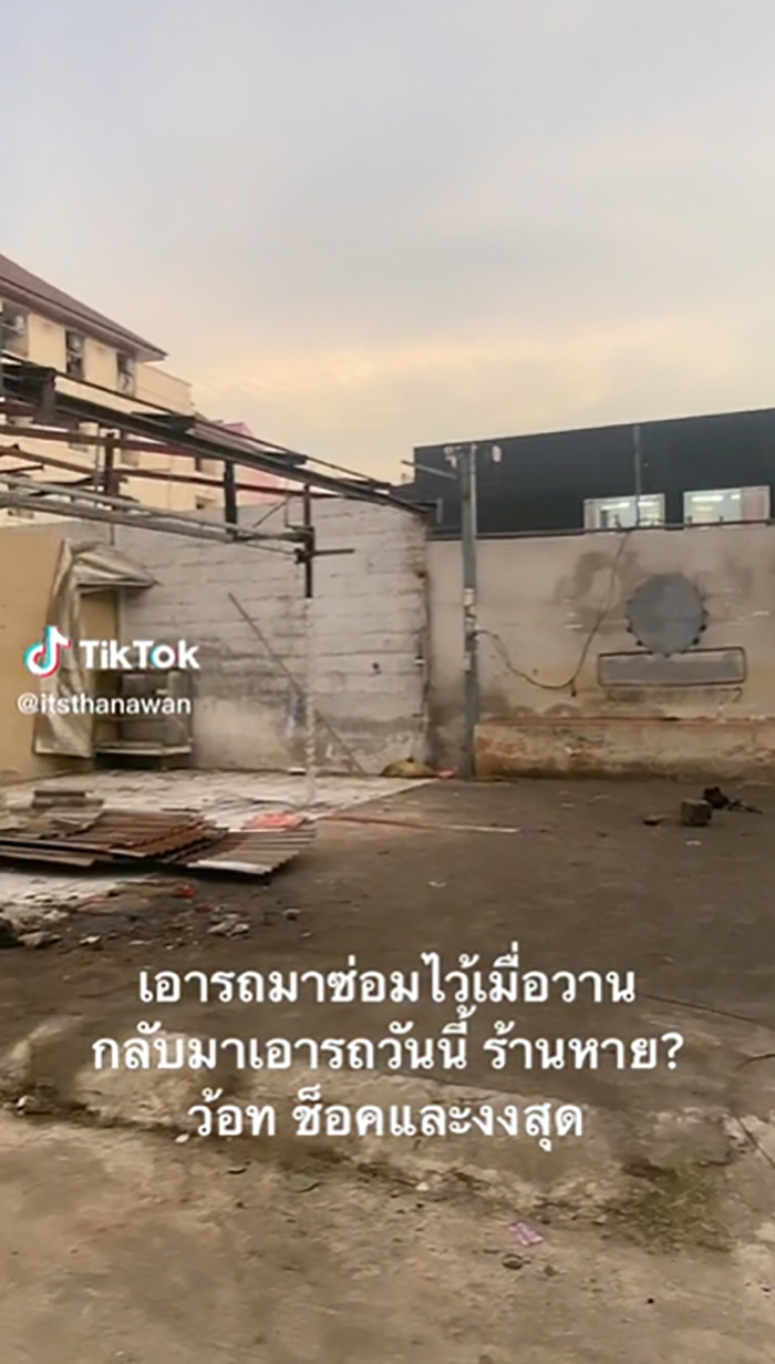 ไวรัลล้านวิว สาวมึนตึ๊บ เอาร้านมาซ่อมที่ร้าน แค่วันเดียวร้านหาย 